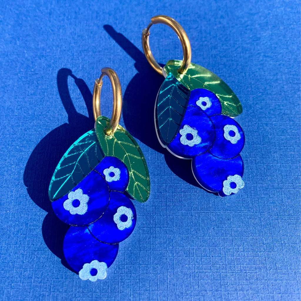 Blueberries Earrings.