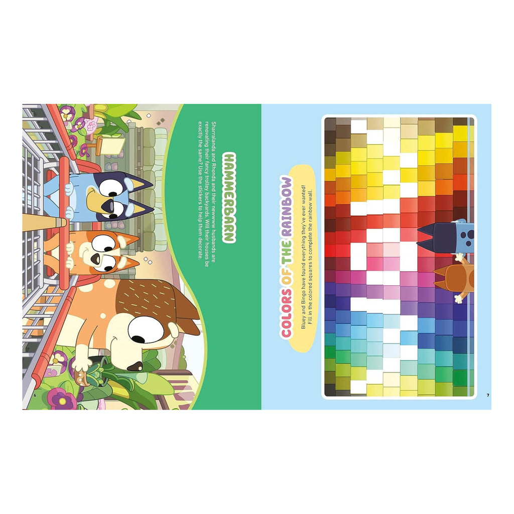 Bluey: Super Stickers - spread 3.