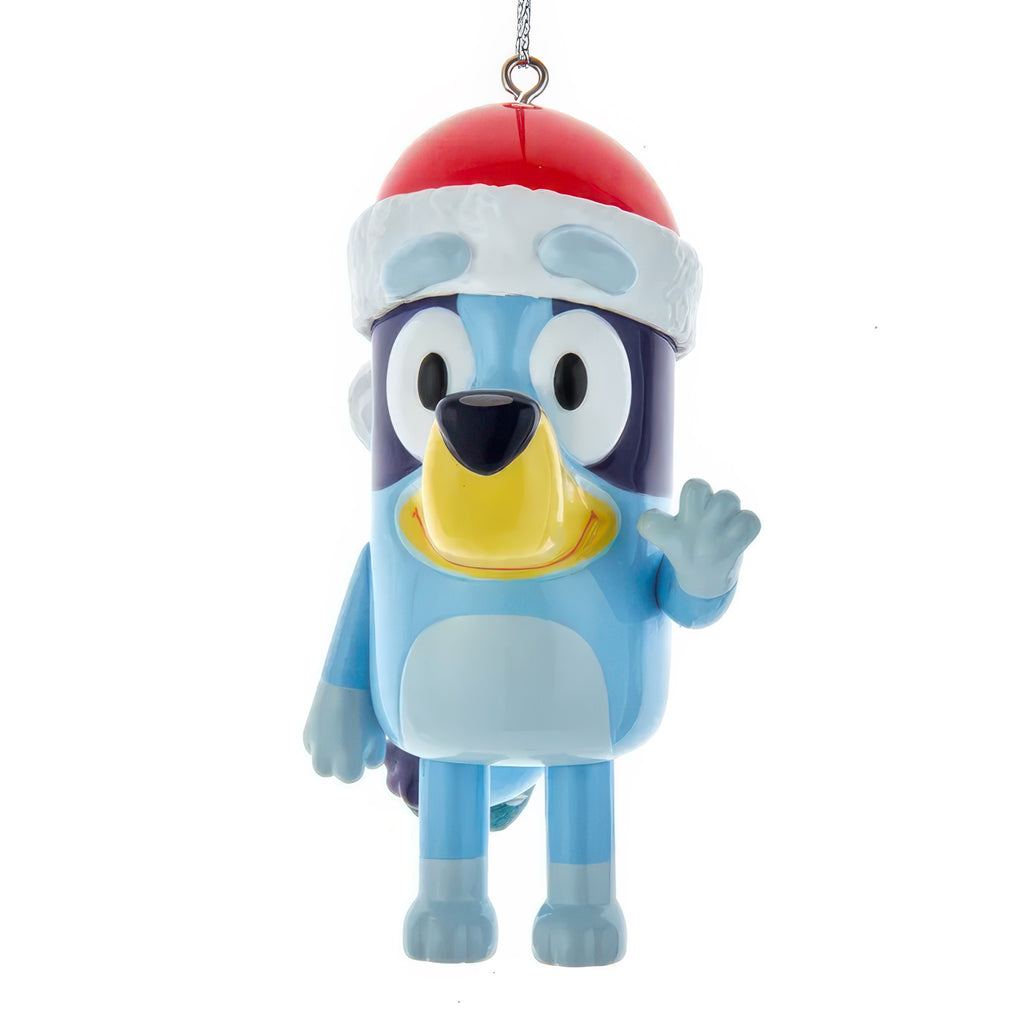 Bluey With Santa Hat Ornament.