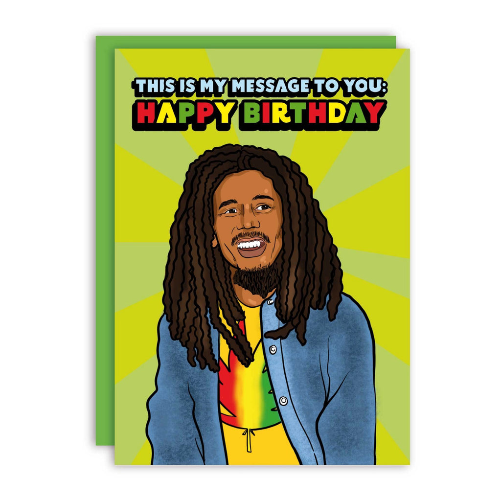Bob Marley Legend Birthday Card .