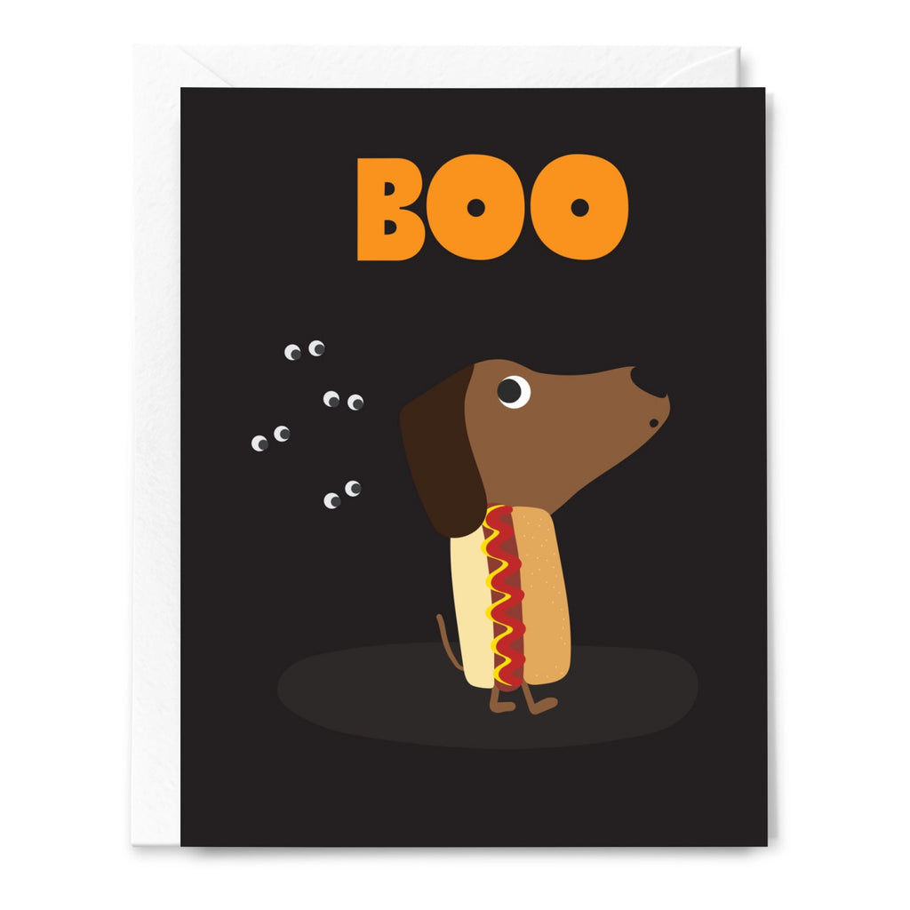 Boo Hotdog Card.
