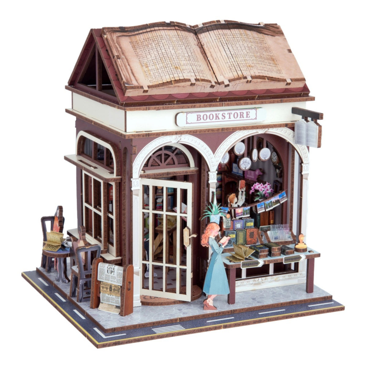 Bookstore DIY Miniature House Kit | Hands Craft – Outer Layer