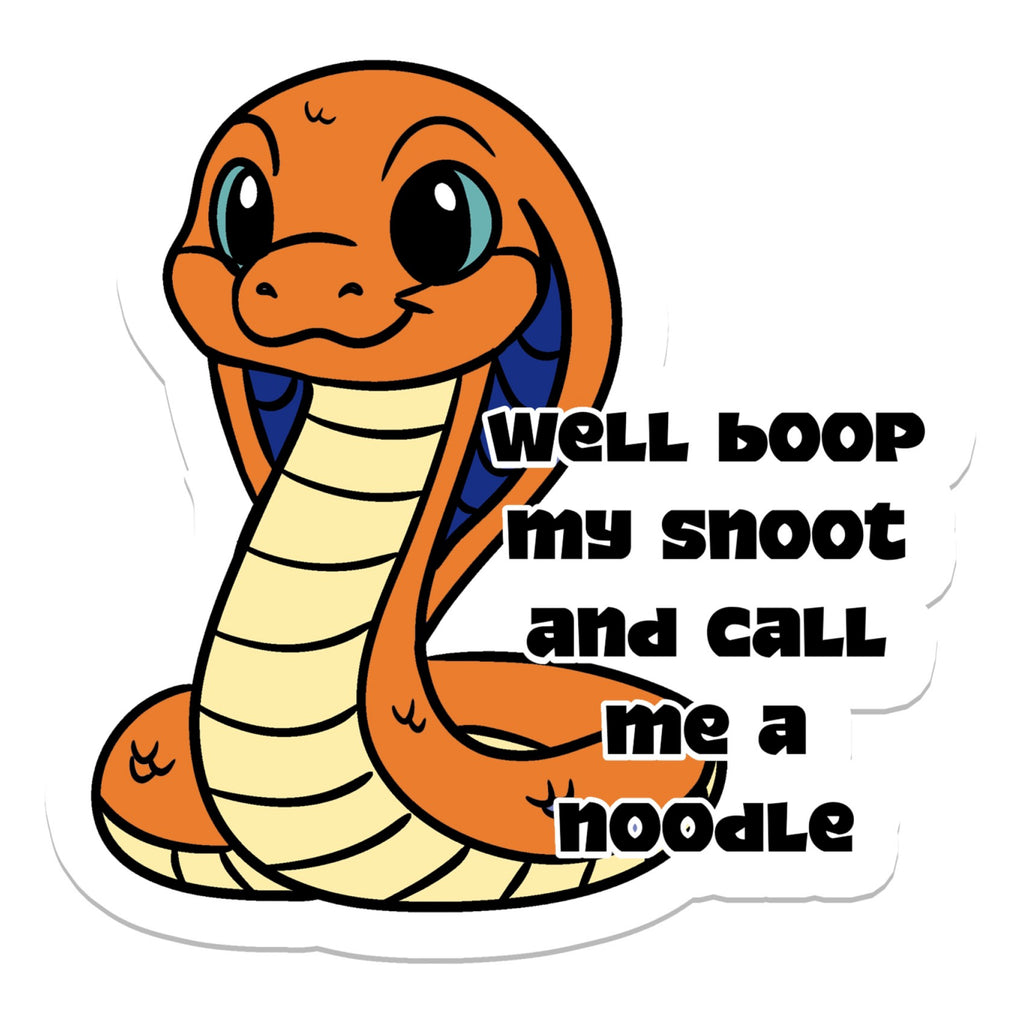 Boop My Snoot Sticker.