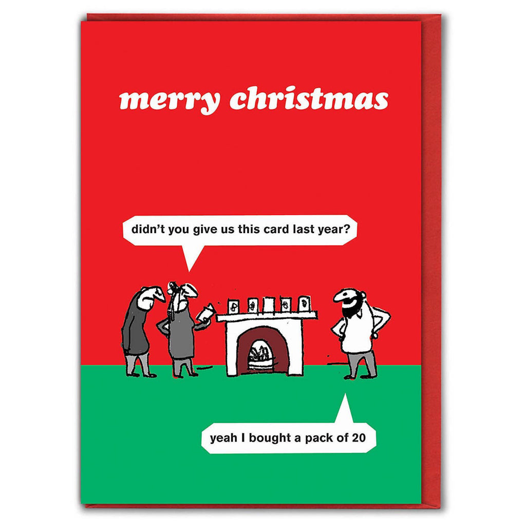 Bought A Pack Of 20 Christmas Card.