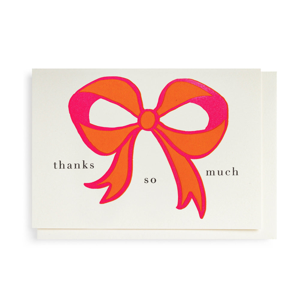 Bow Thank You Mini Card.