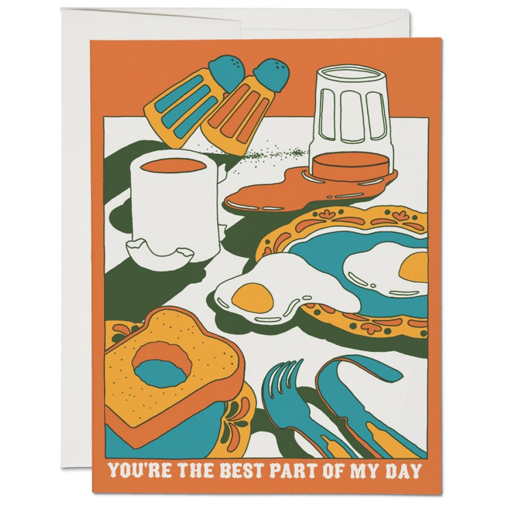 Breakfast Love Card.