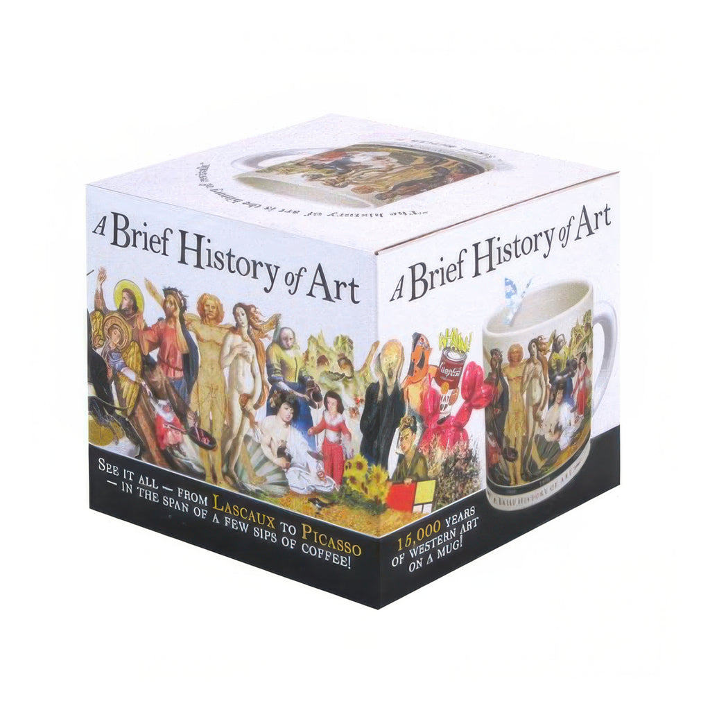 Brief History Of Art Coffee Mug packaging.