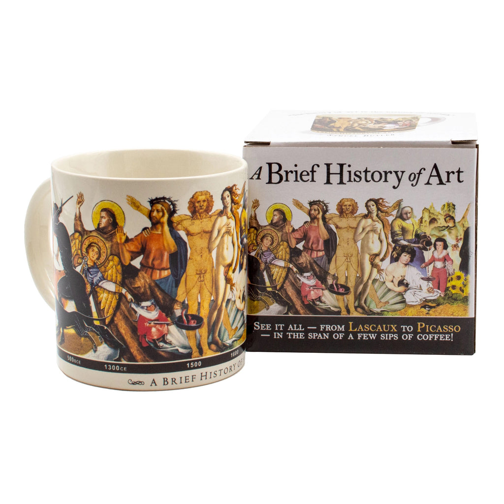 Brief History Of Art Coffee Mug with box.