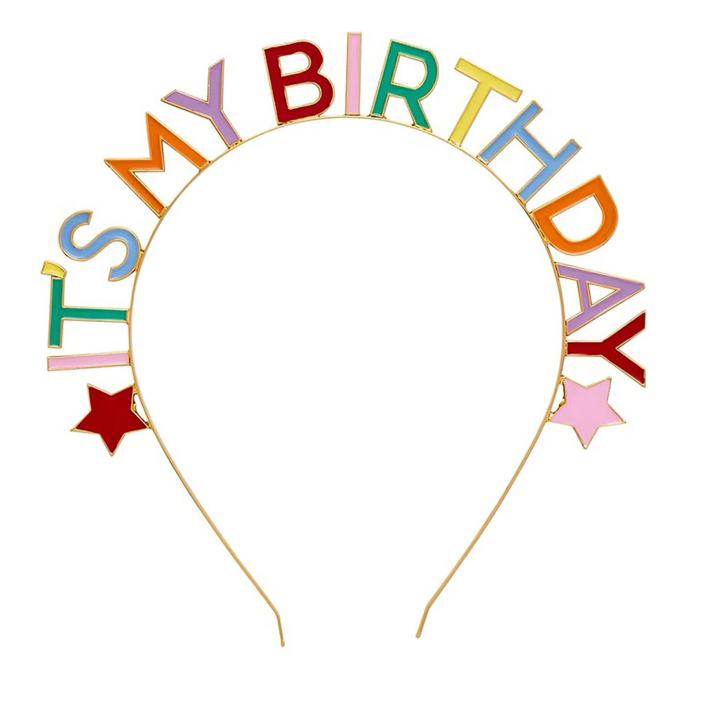 Bright Banquet 'It's My Birthday' Metal Headband.