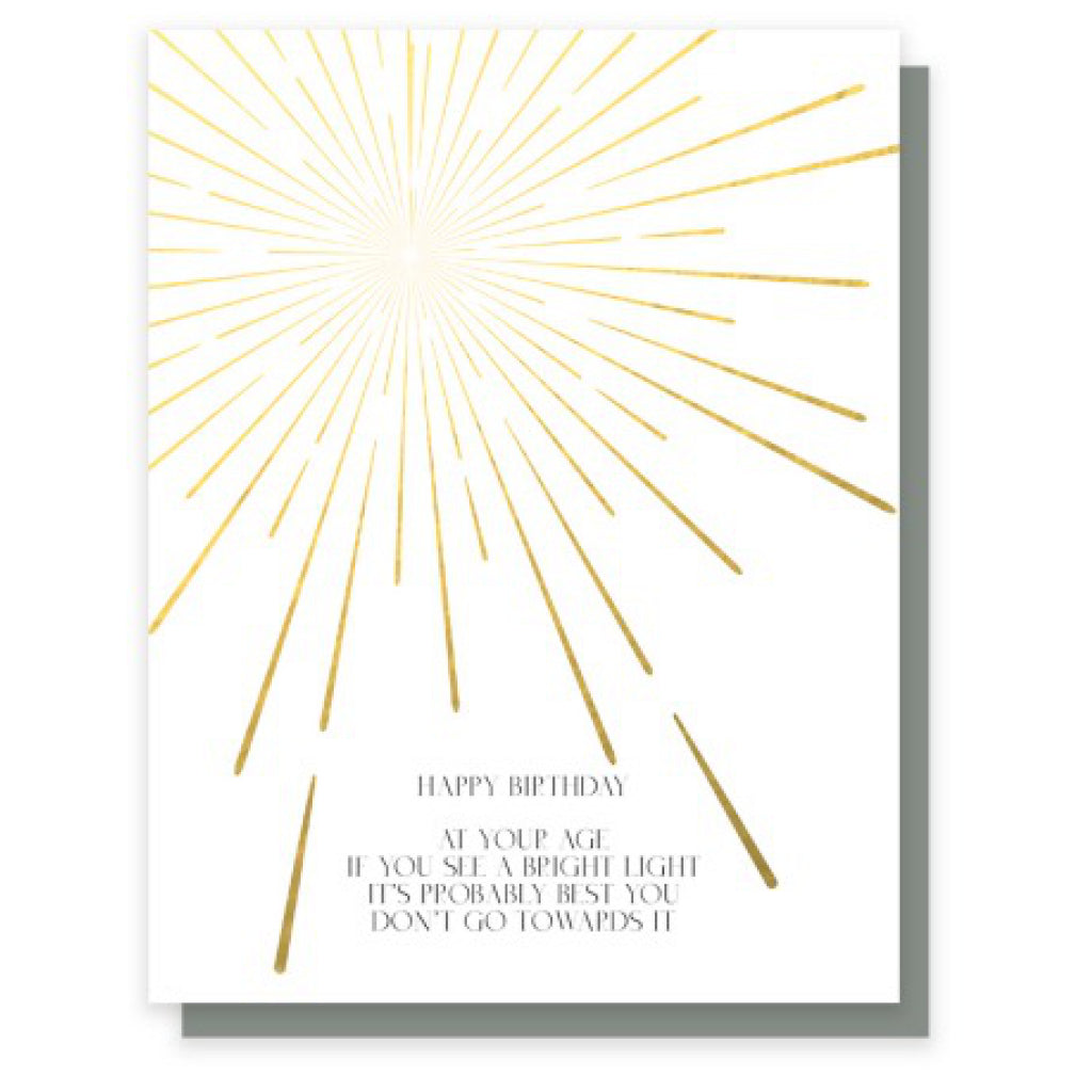 Bright Light Birthday Card.