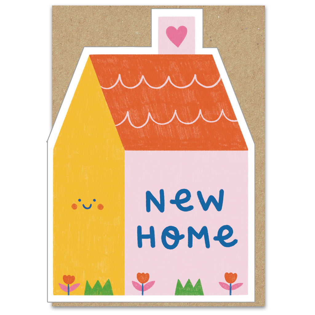 Bright New Home Die-Cut Card.