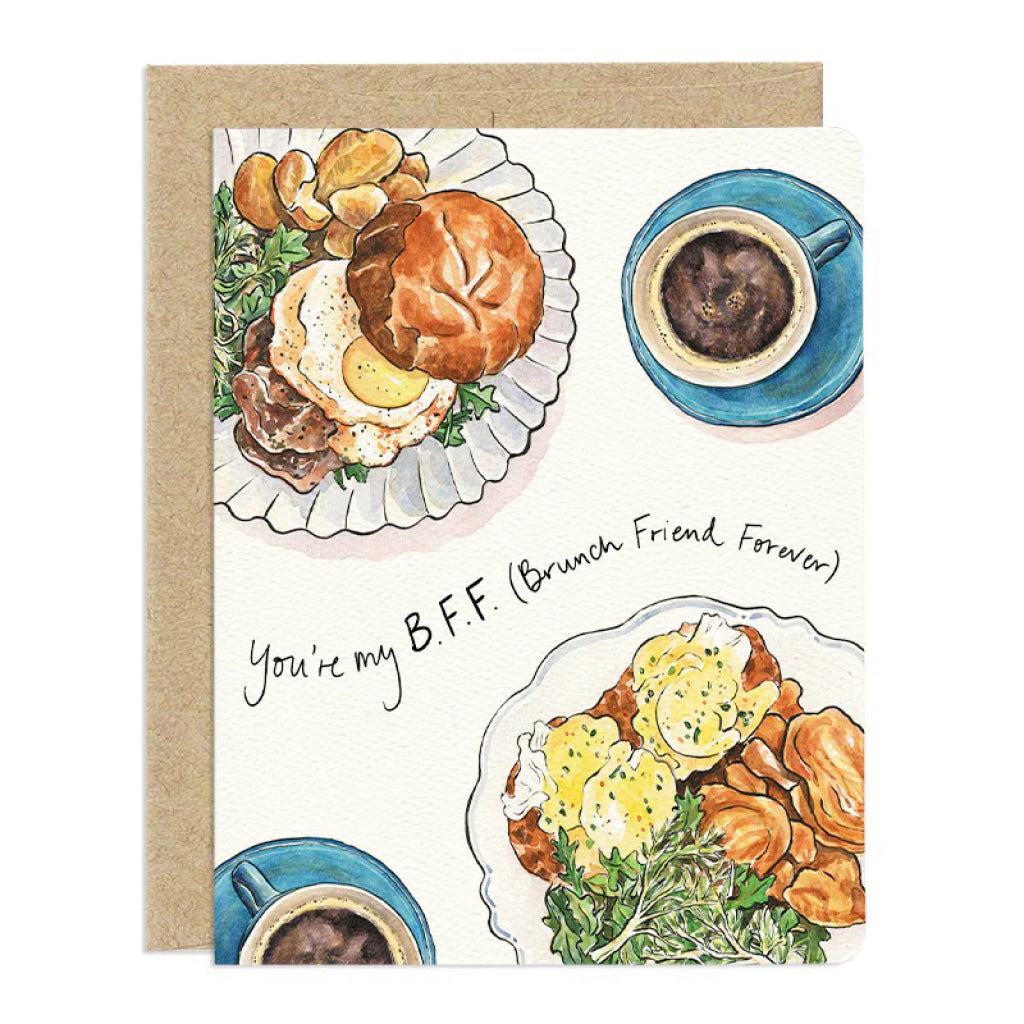 Brunch Friends Forever Card.