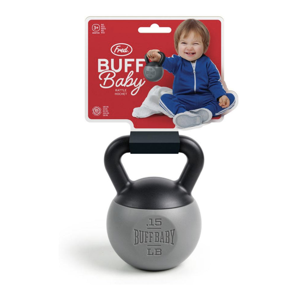Buff Baby Kettlebell Rattle packaging.