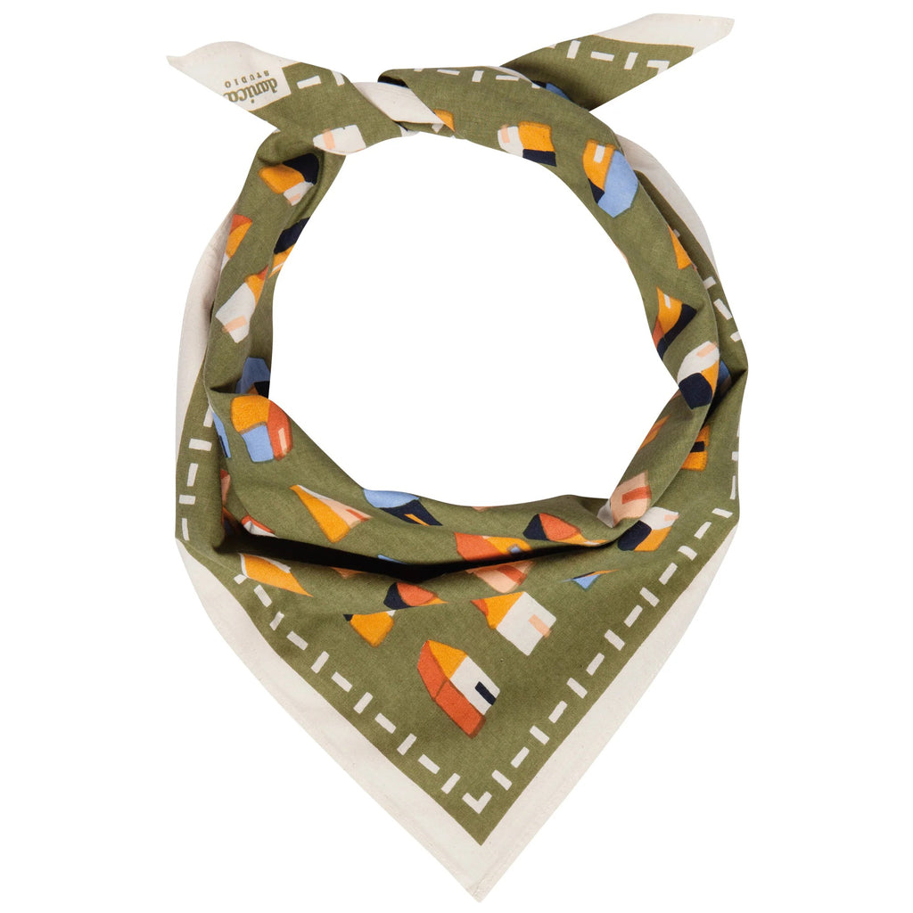 Burrow Bandana tied.