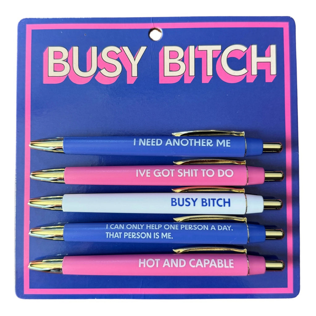 Busy Bitch Pen Set.