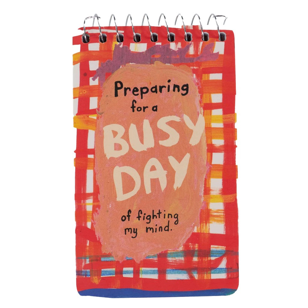 Busy Day Spiral Notebook.