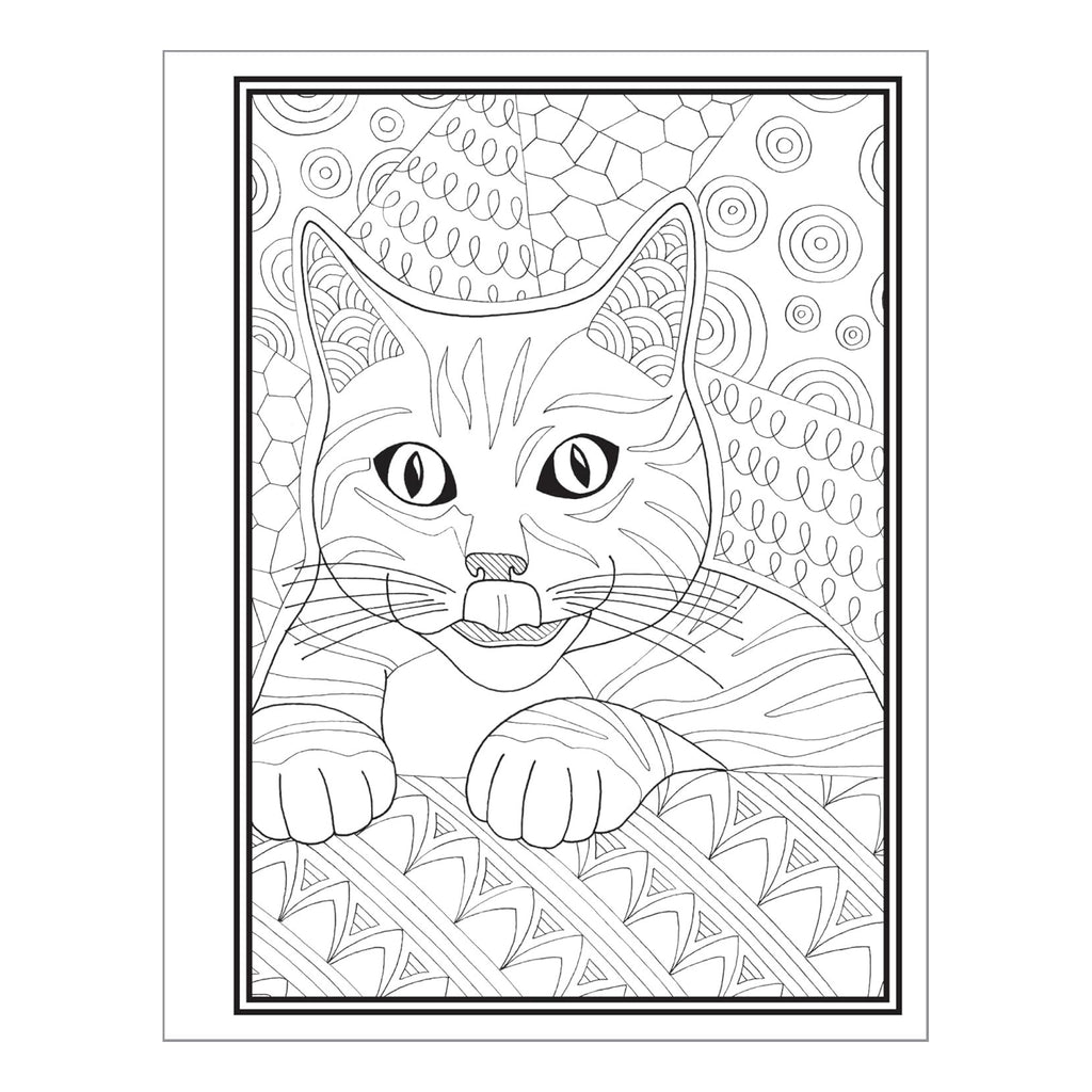 Butts, Bleps, And Beans Cat Coloring Book - sample page 2.