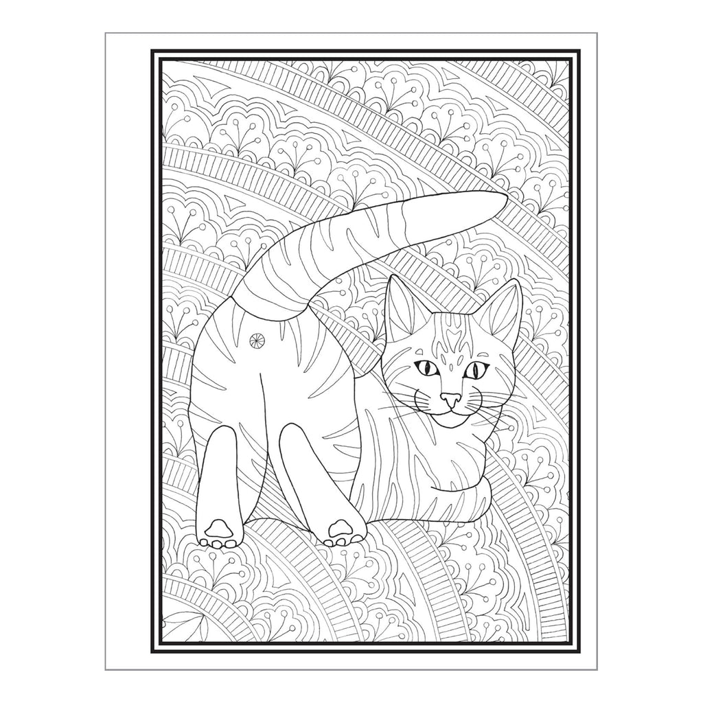 Butts, Bleps, And Beans Cat Coloring Book - sample page 3.
