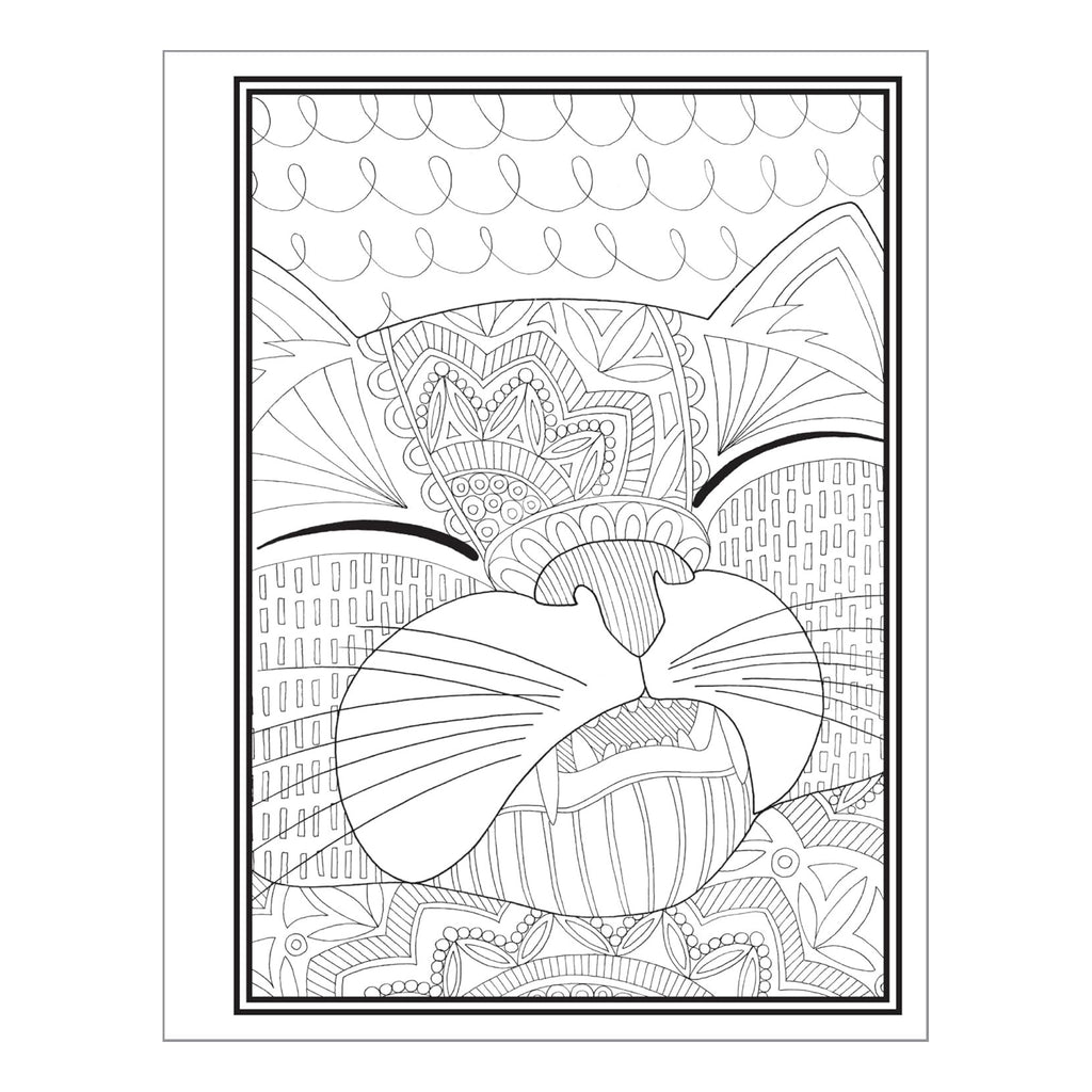 Butts, Bleps, And Beans Cat Coloring Book - sample page 4.