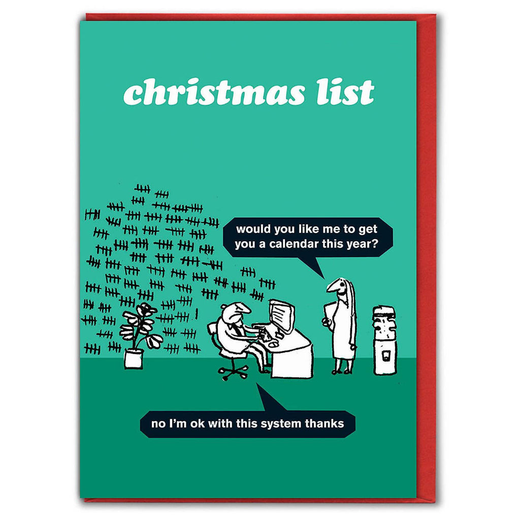 Calendar For Christmas Card.
