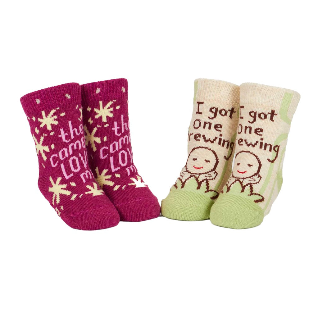 Camera/Brewing Baby Socks.