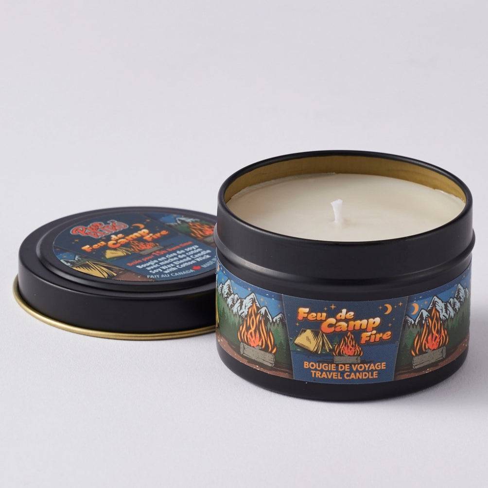 Campfire Travel Tin Candle.