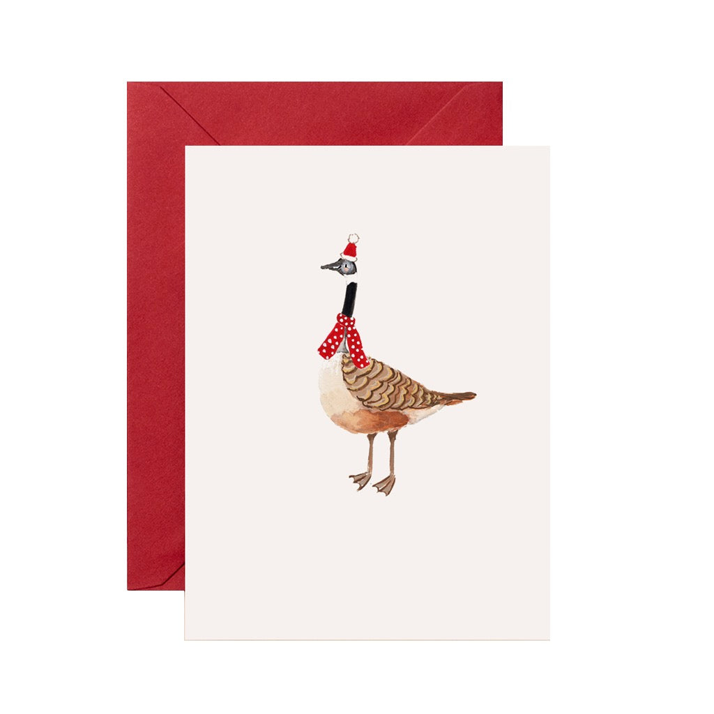 Canada Goose Mini Christmas Card .