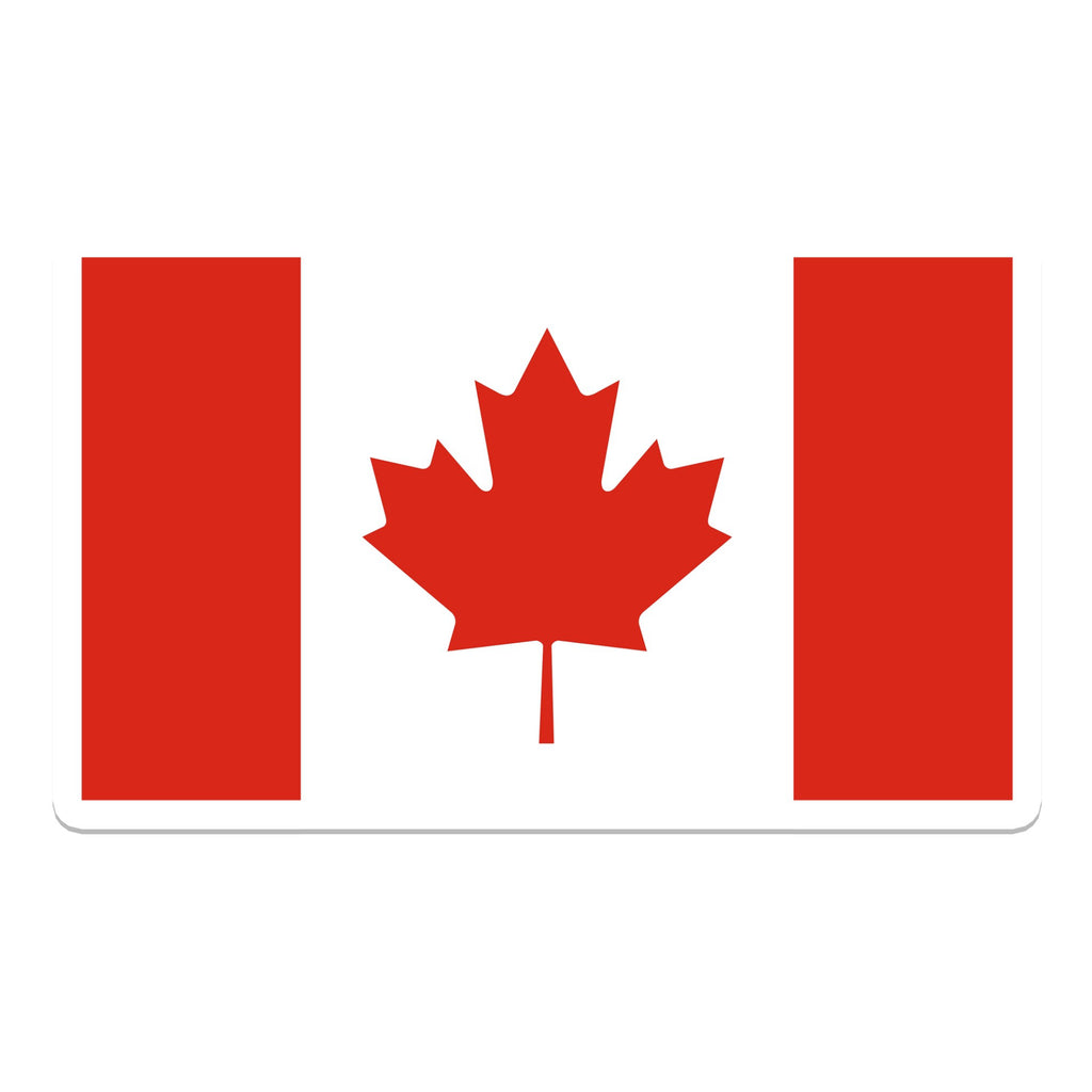 Canadian Flag Sticker .