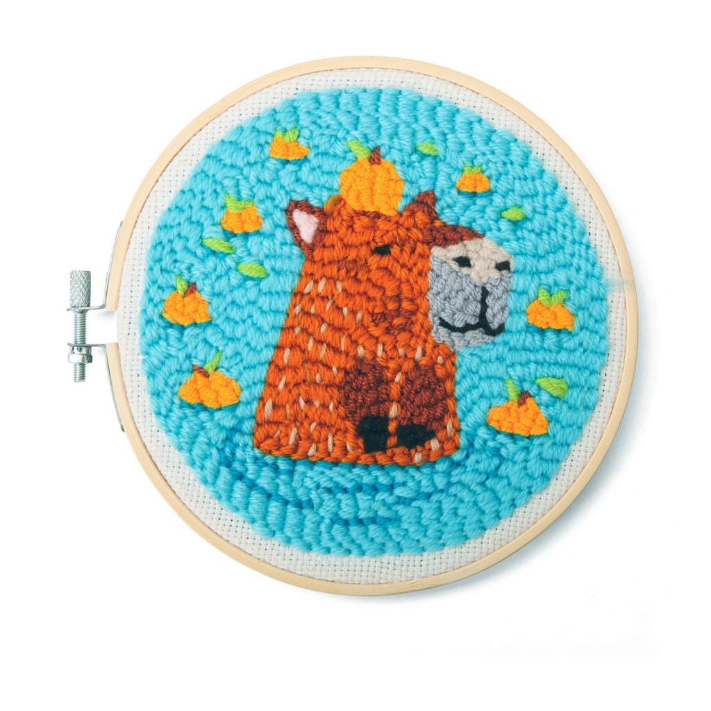 Capybara Punch Needle.