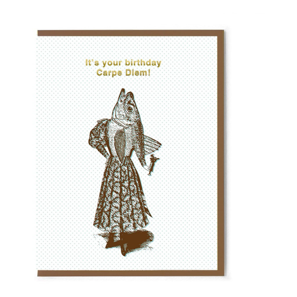 Carpe Diem Birthday Card.