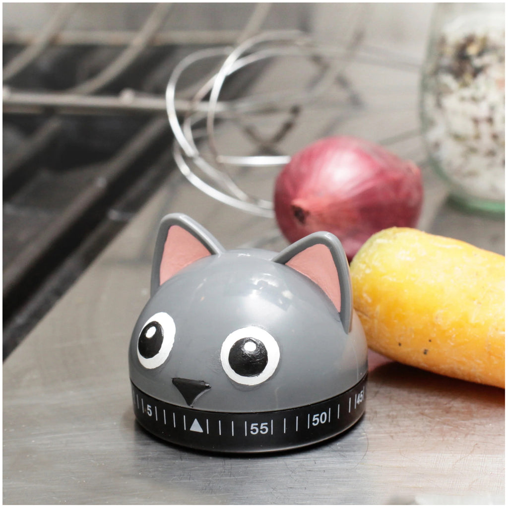 Cat Kitchen Timer on table.