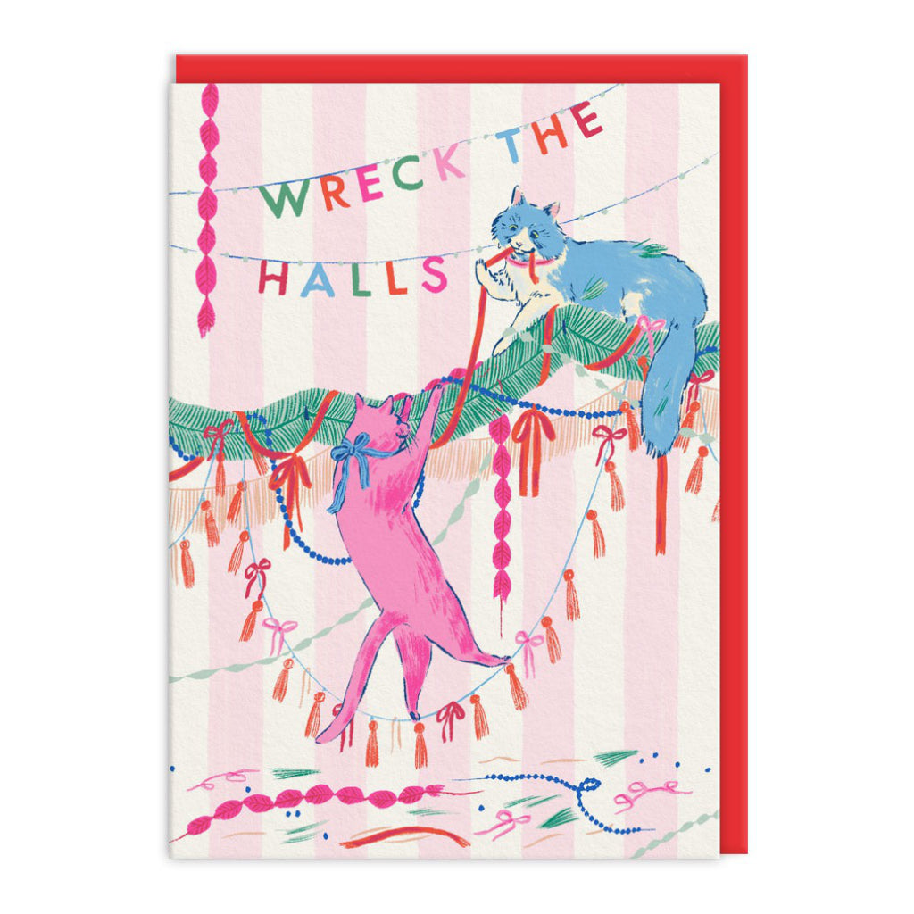 Cats Christmas Critters Card.