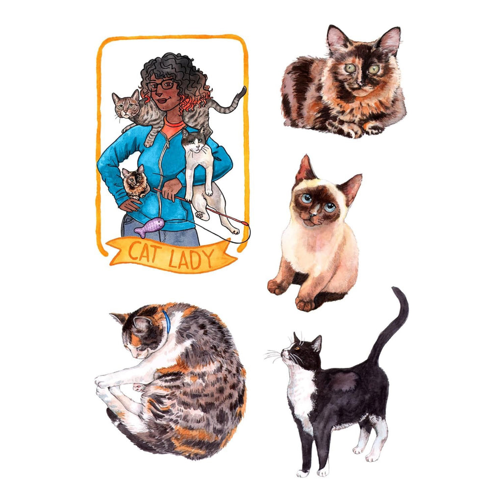Cat's Meow Sticker Book - sample stickers 1.