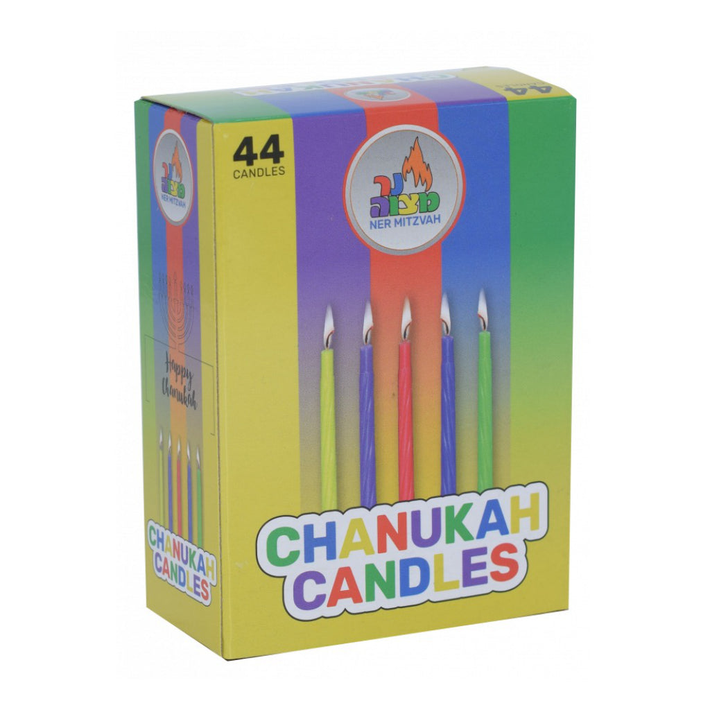 Chanukah Candles Multi Color packaging.