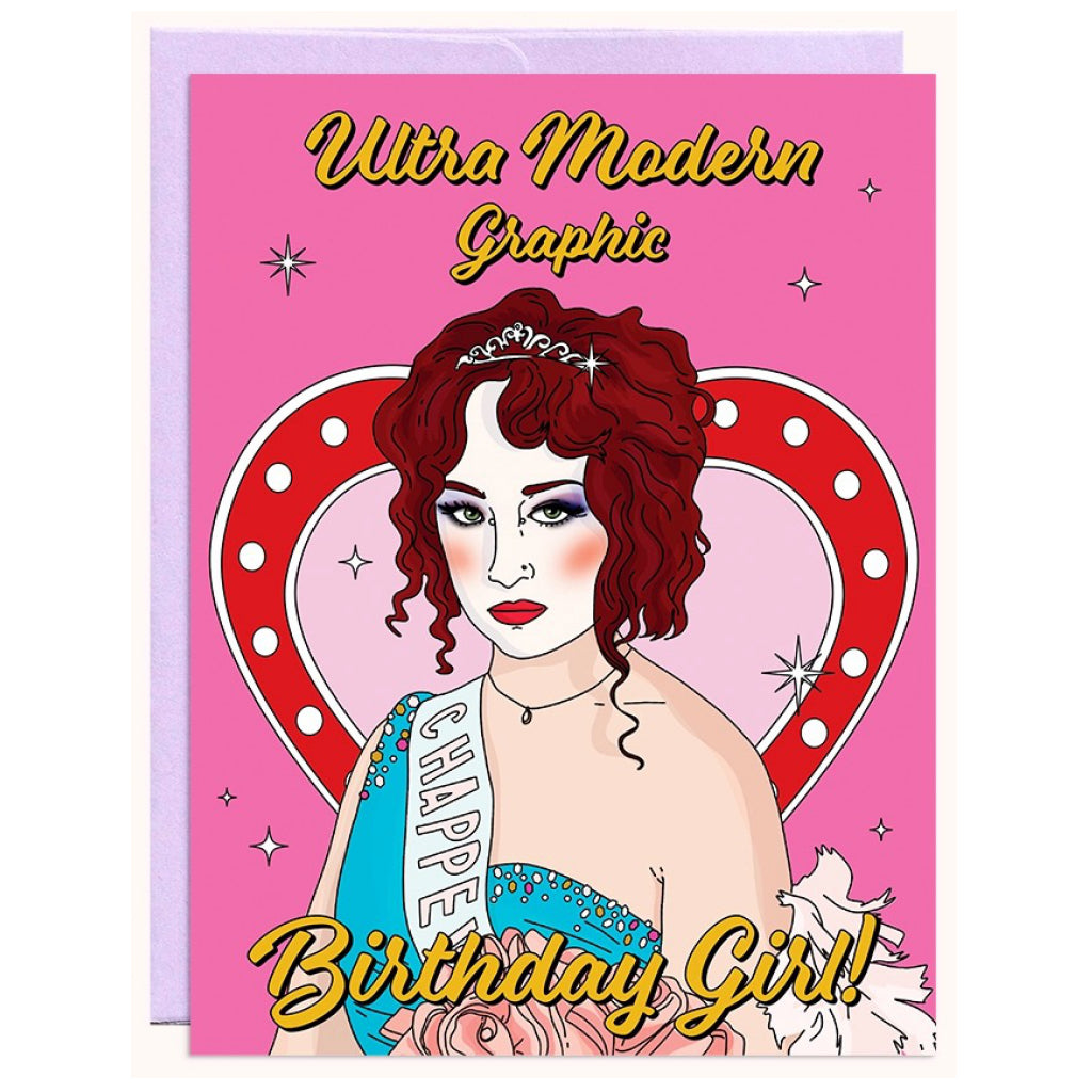 Chappell Roan Ultra Modern Birthday Girl Card.