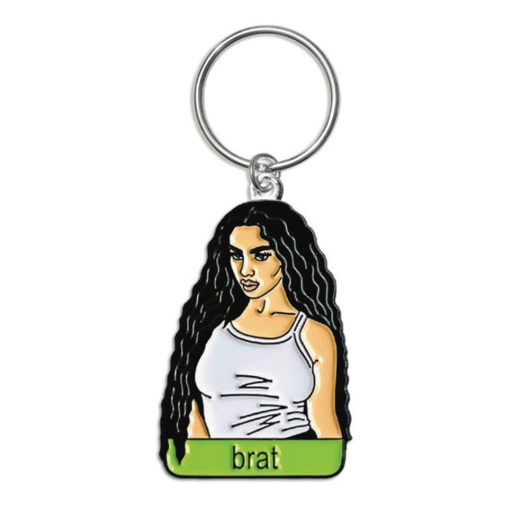 Charli XCX Brat Keychain.