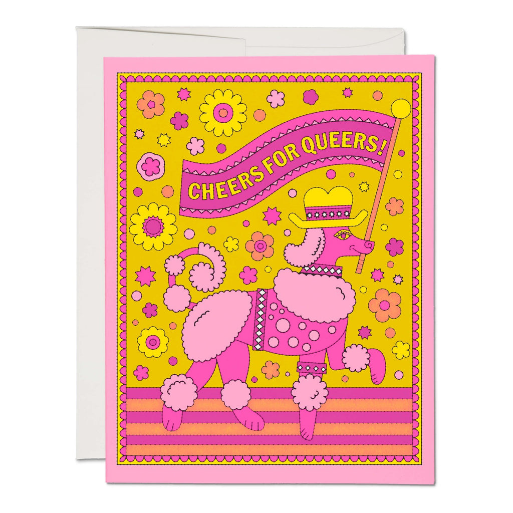 Cheers For Queers Greeting Card.