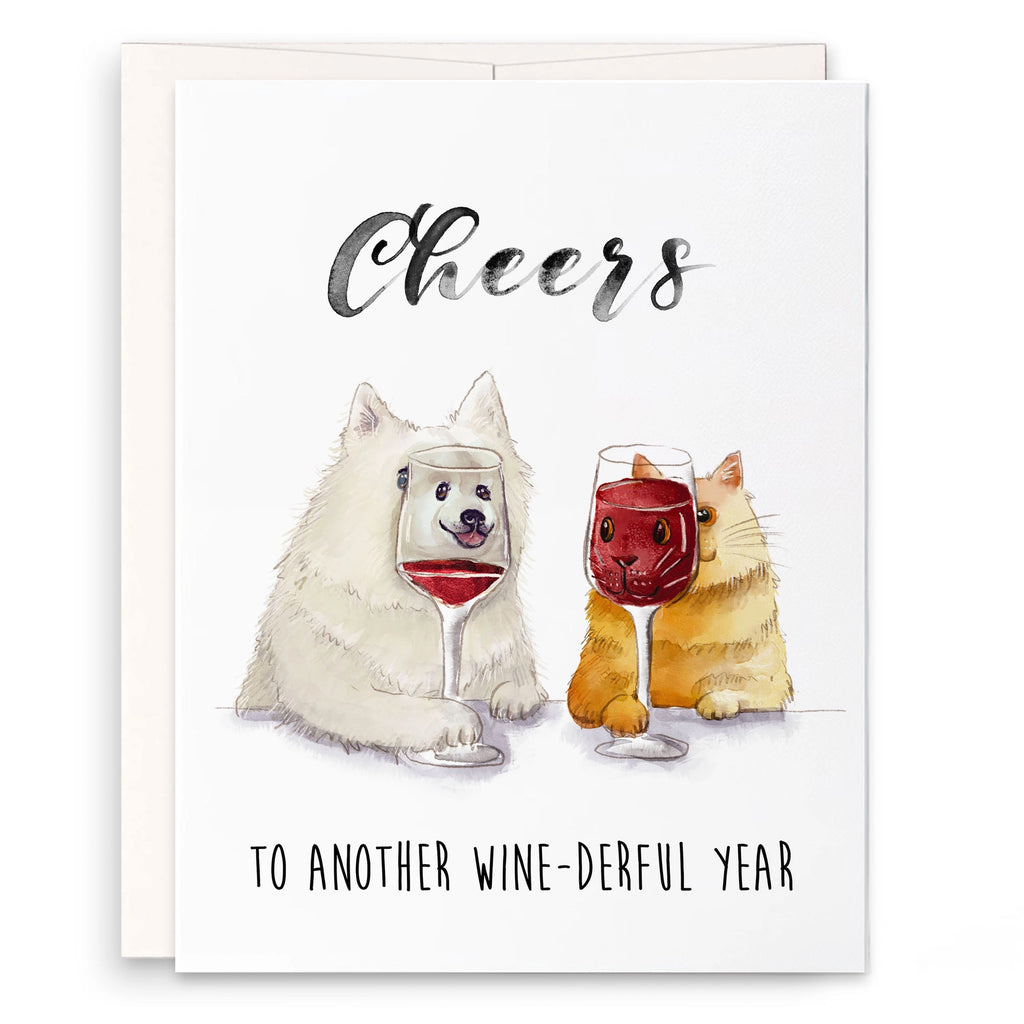 Cheers Wine-derful Year Birthday Card.