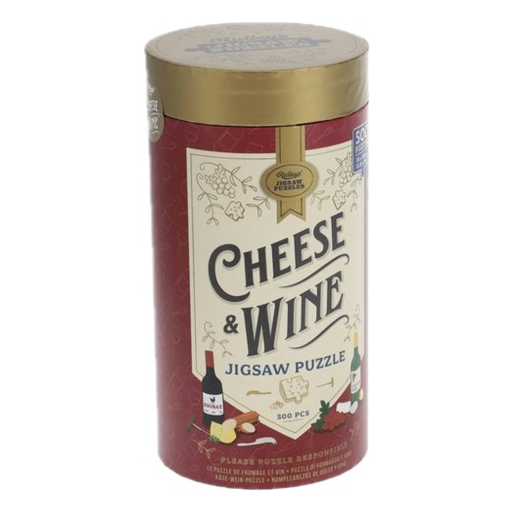 Cheese & Wine 500 Piece Jigsaw Puzzle packaging.