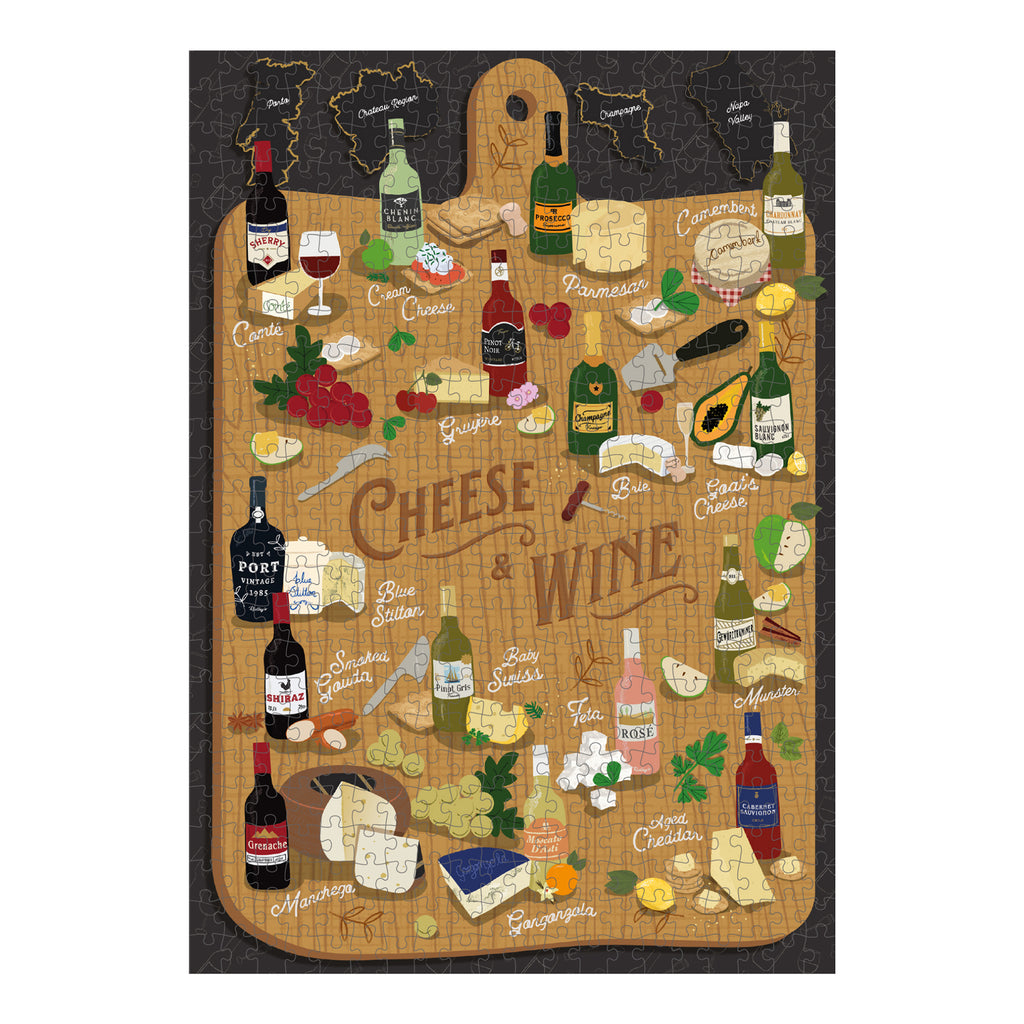 Cheese & Wine 500 Piece Jigsaw Puzzle.