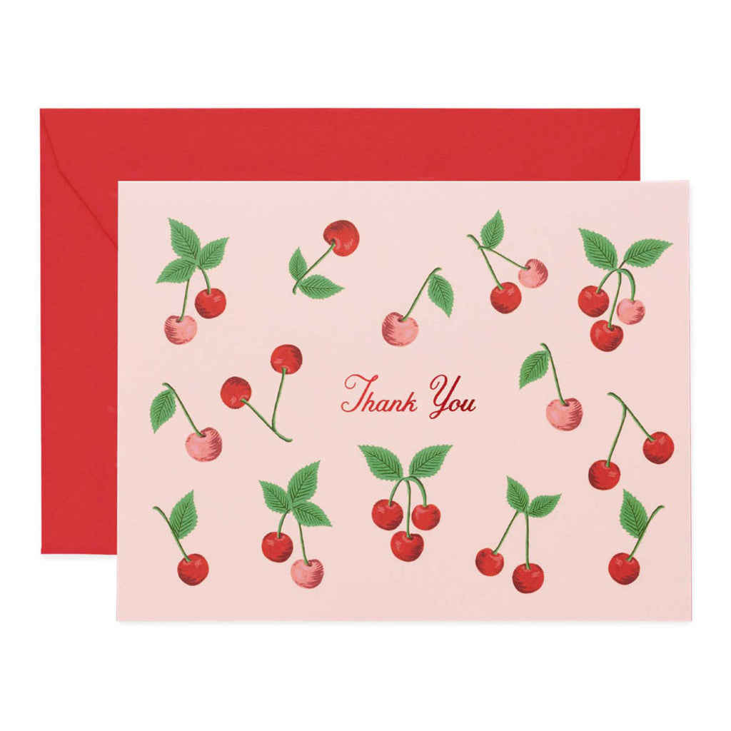 Cherries Thank You Card.