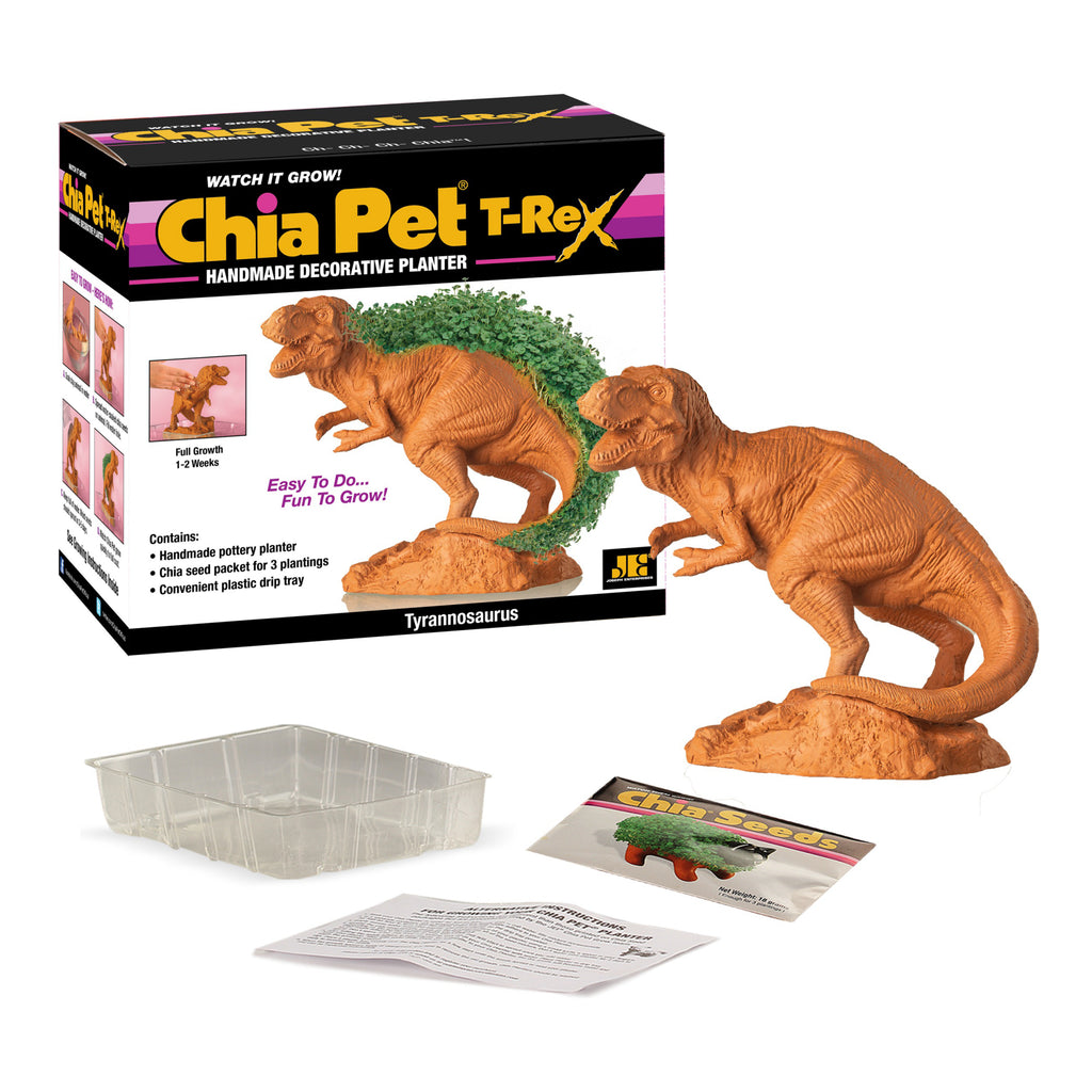 Chia Pet T-Rexa contents.