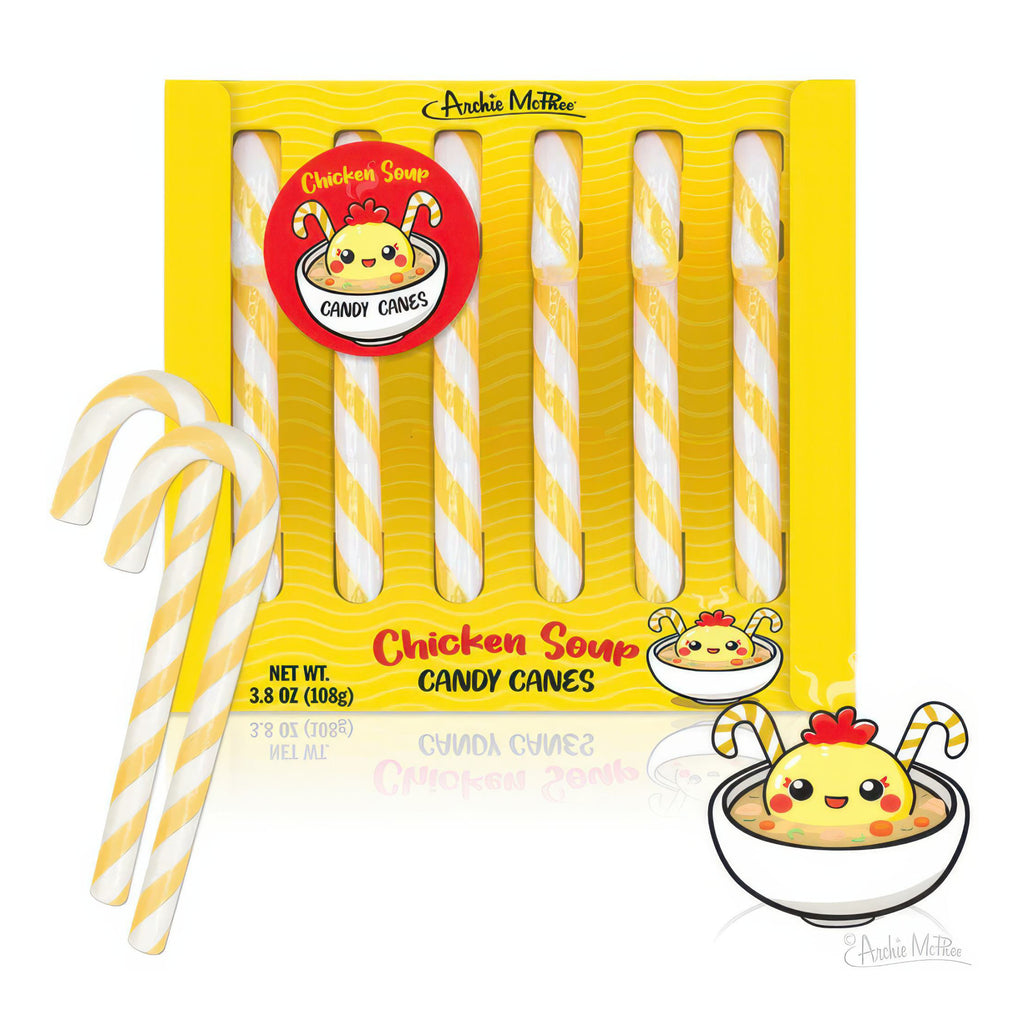 Chicken Soup Candy Canes.