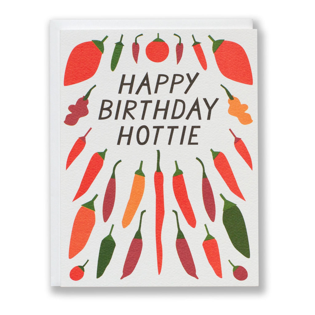 Chili Pepper Hottie Birthday Card.