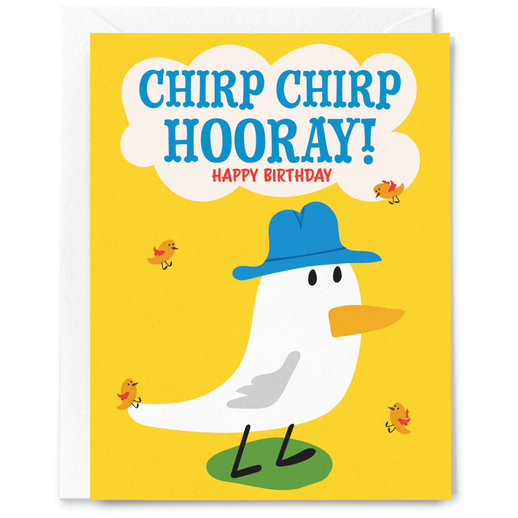 Chirp Chirp Hooray! Birthday Card.