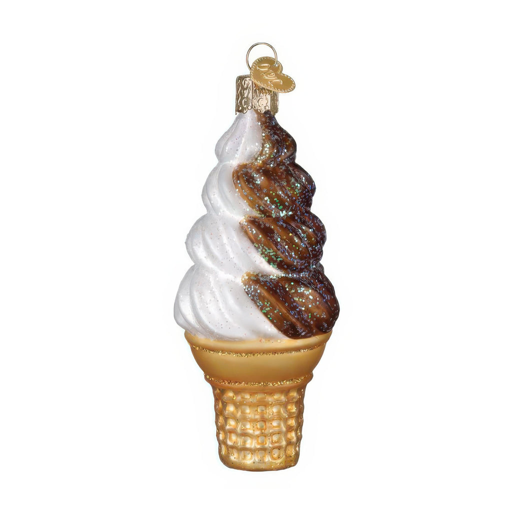 Chocolate Swirl Soft Serve Ornament.
