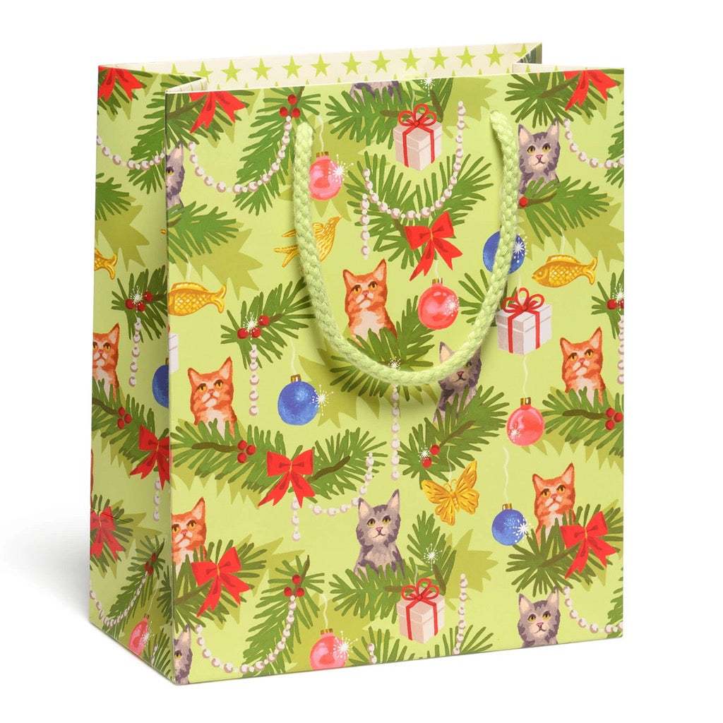 Christmas Cats Medium Gift Bag.