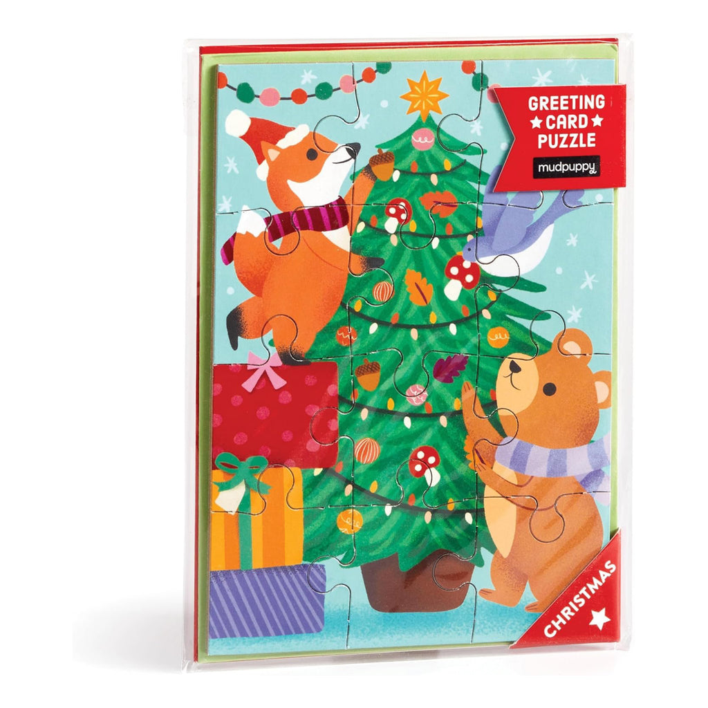 Christmas Critters Greeting Card Puzzle.