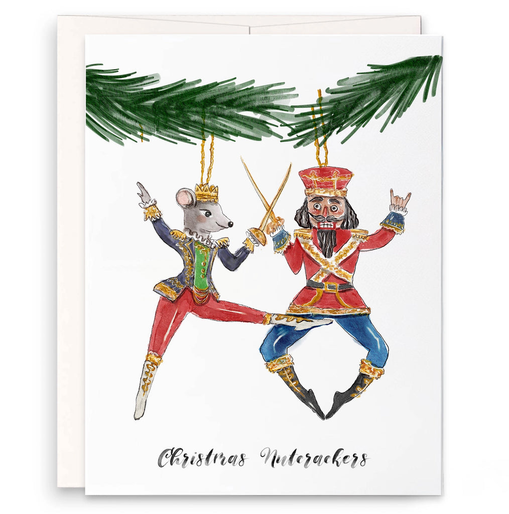 Christmas Nutcracker Ornaments Card.