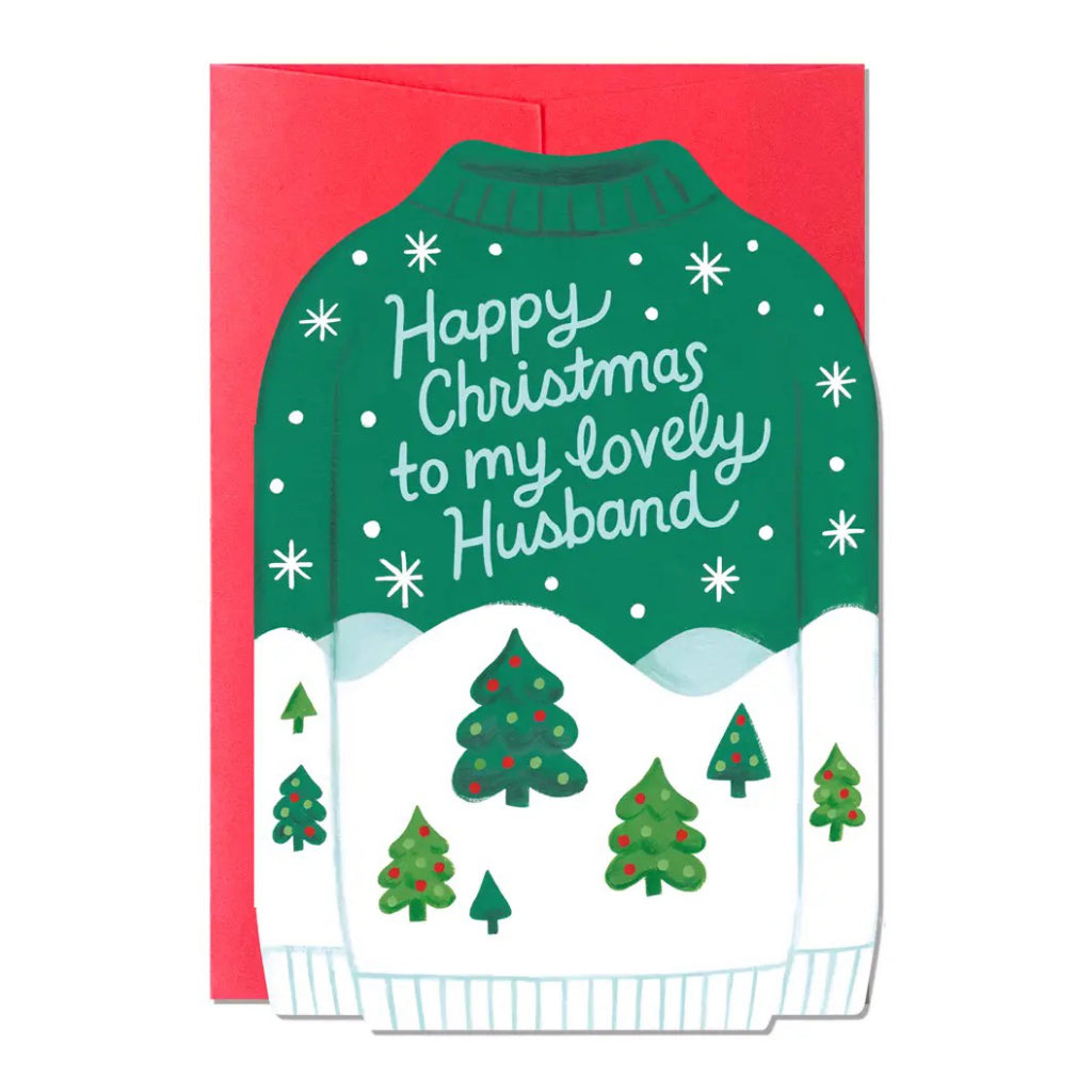 Christmas Sweater Husband Card.